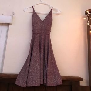 Lovely day Purple glitter dress